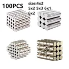 Горячая Распродажа 20 50 100 шт. 4X2 5x2 6x1 6x2 мм магнит маленькие круглые магниты сильный магнит редкоземельный неодимовый магнит