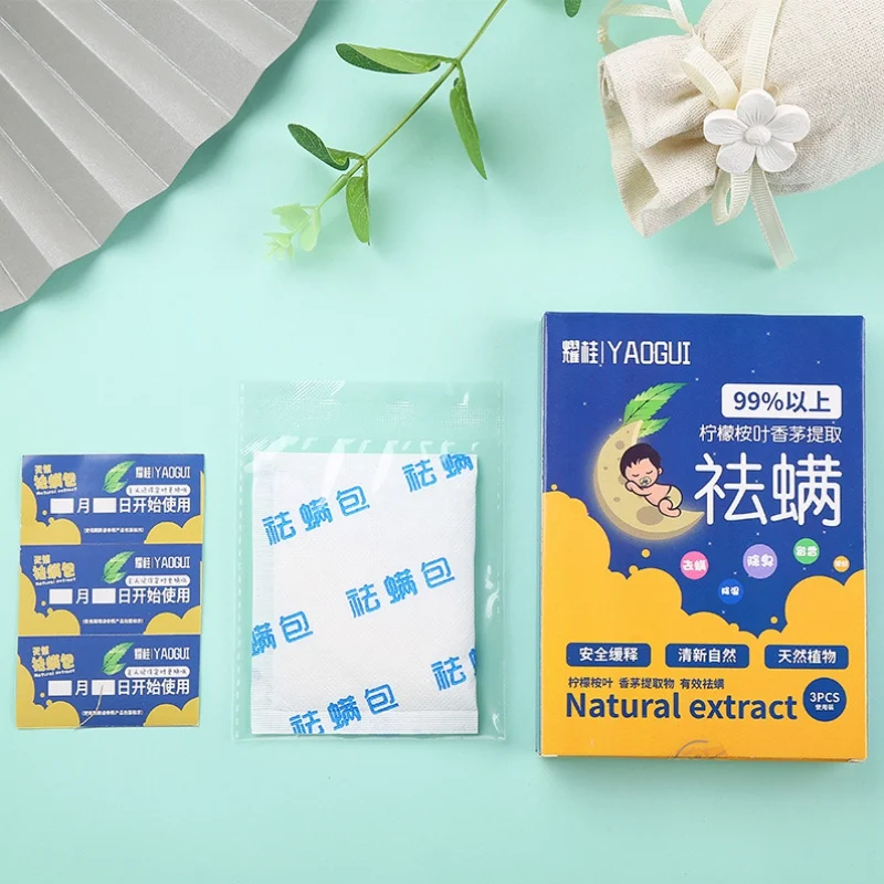 3 пакетика в упаковке натуральный антиклеевой агент подушка простыня диван