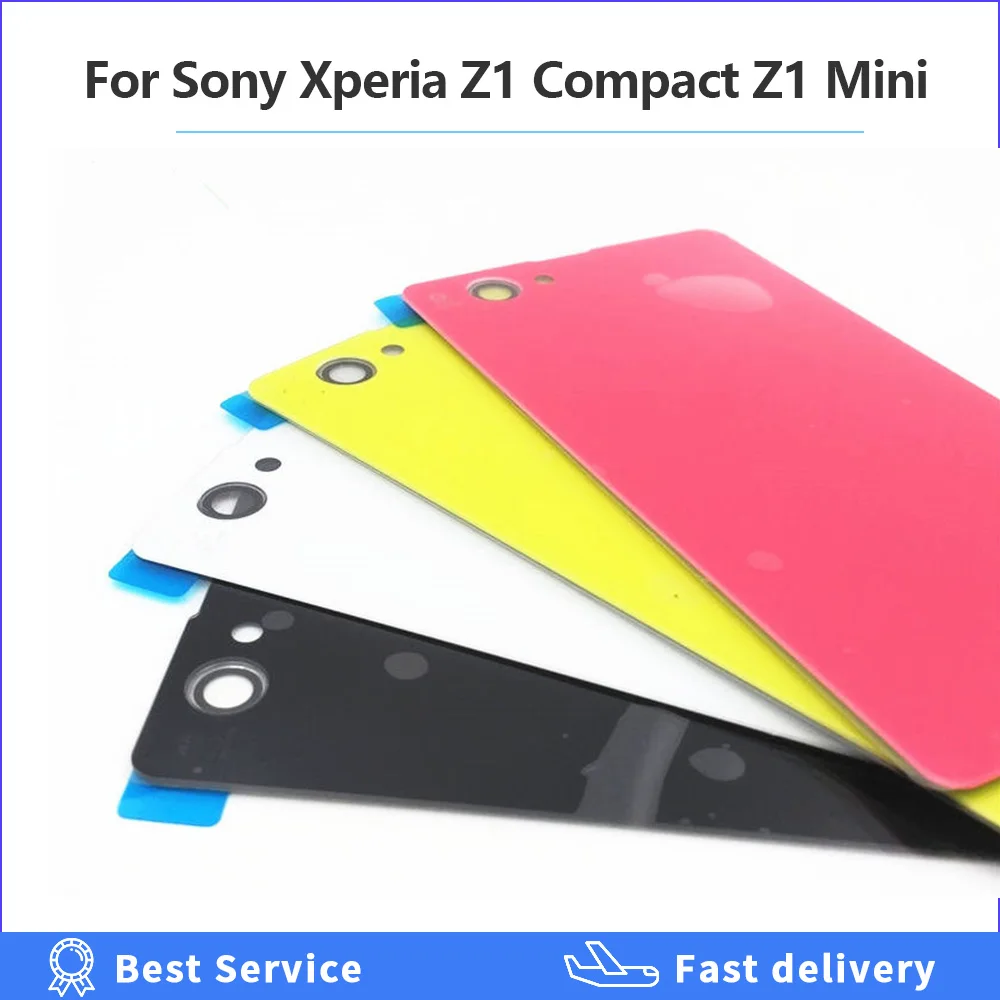 Задняя крышка батарейного отсека для Sony Xperia Z1 Compact Mini D5503 M51W стеклянная панель z1mini