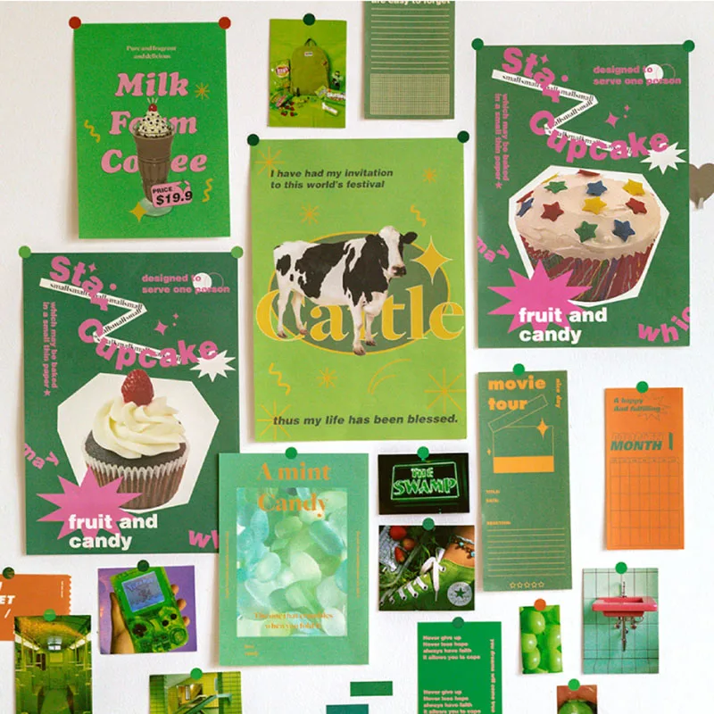 Набор декоративных стикеров для записей бумажные карточки скрапбукинга 64