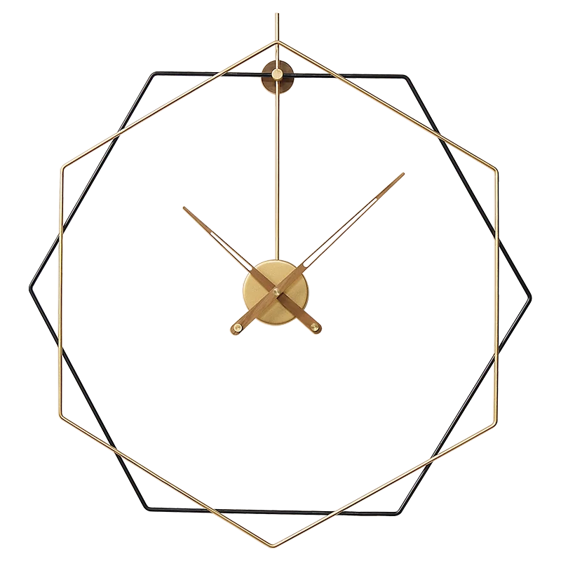 _ Современный дизайн большие металлические креативные настенные часы для