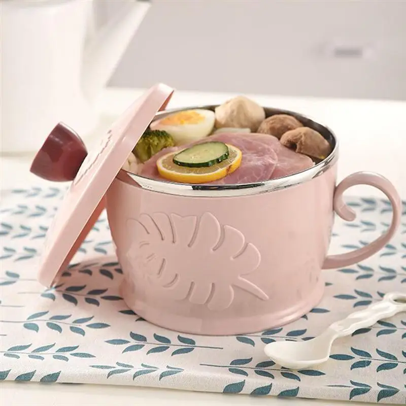 Большой емкости контейнер для еды Изолированная коробка двухслойная