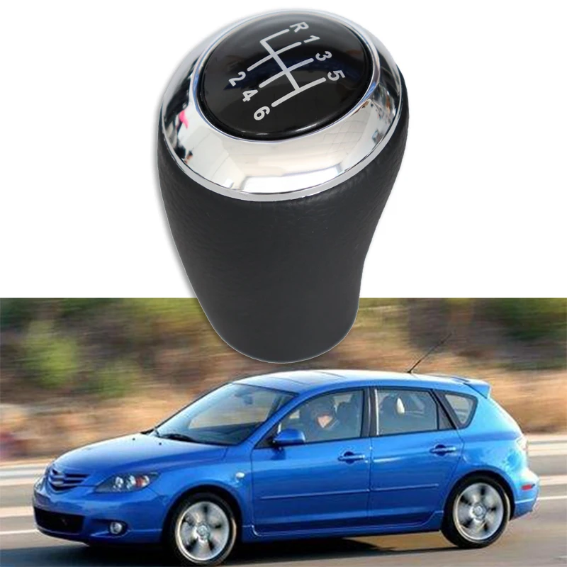 Ручка переключения передач для автомобиля ручка черная головка Mazda 3 5 6 BK BL CR CW II GH