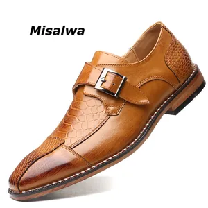 Misalwa высококачественные мужские туфли с одной шнуровкой, классические туфли ручной работы, импортные кожаные деловые туфли для офиса, женская обувь
