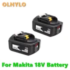 Аккумуляторная батарея для Makita 18 в 6,0Ач, литий-ионный аккумулятор со светодиодной подсветкой, сменный, LXT BL1860B BL1860 BL1850, оригинал