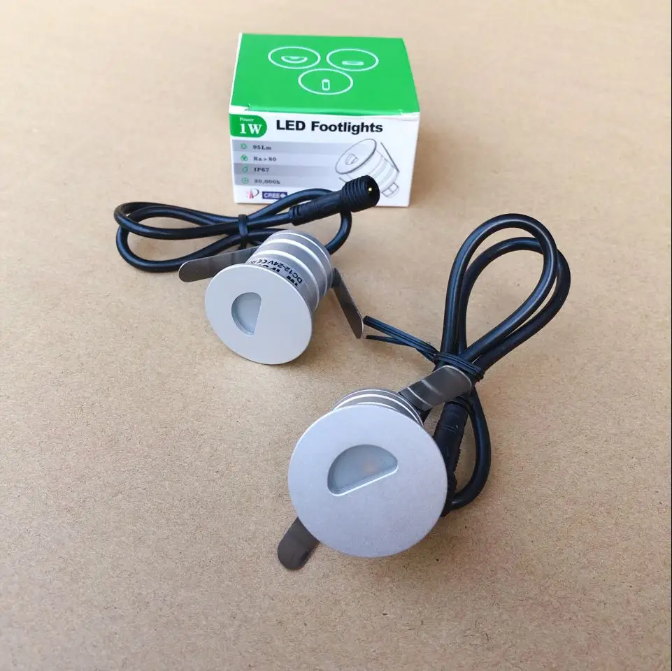 DC12V 24V Светодиодный прожектор 1W CREE светодиодный подземный свет заглубленный