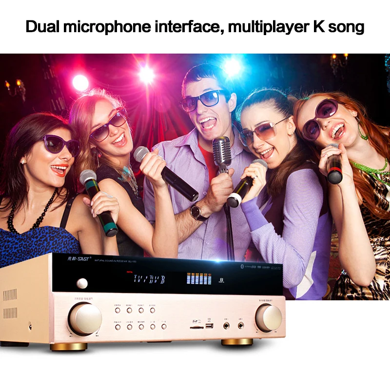 KYYSLB 750W 4-16ohm SU-180 Home High Power 5.1HIFI Bluetooth Amplifier Subwoofer Lossless Karaoke Theater | Электроника