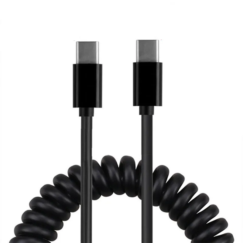 Телескопический кабель для передачи данных с разъемом USB-C типа C папа на мини-usb
