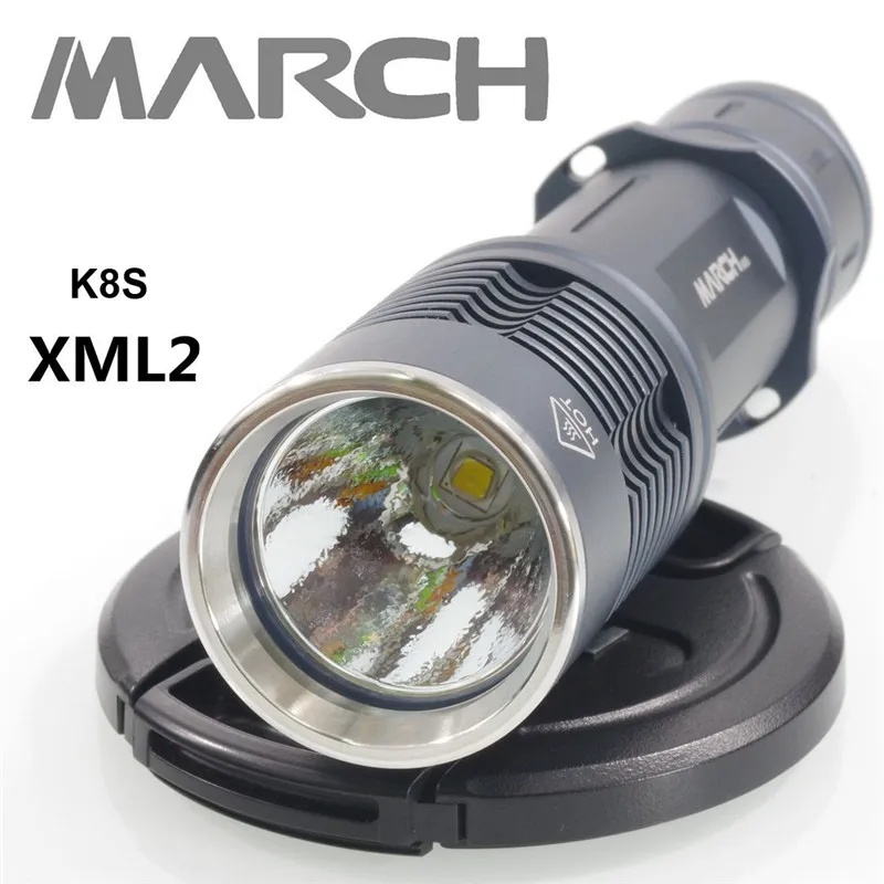 March K8S Cree XHP50.2 Luminus SST40 18650 21700 мощный светодиодный фонарик с контролем температуры