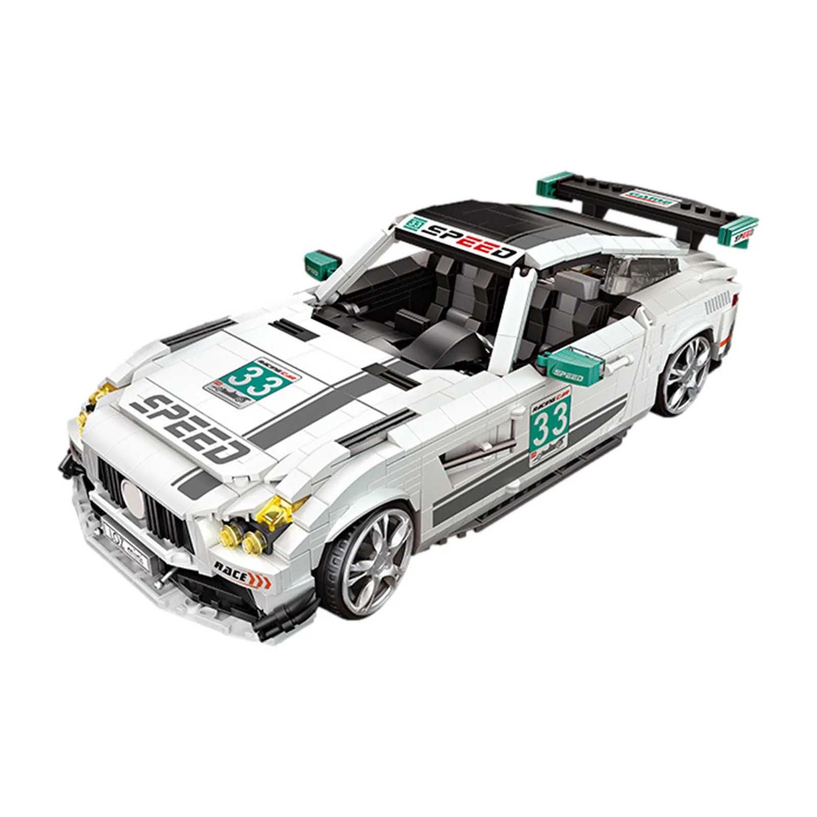 

Детский набор моделей автомобилей, Интерактивная Сборная модель автомобиля, инновационная гоночная машина, набор строительных блоков, кол...