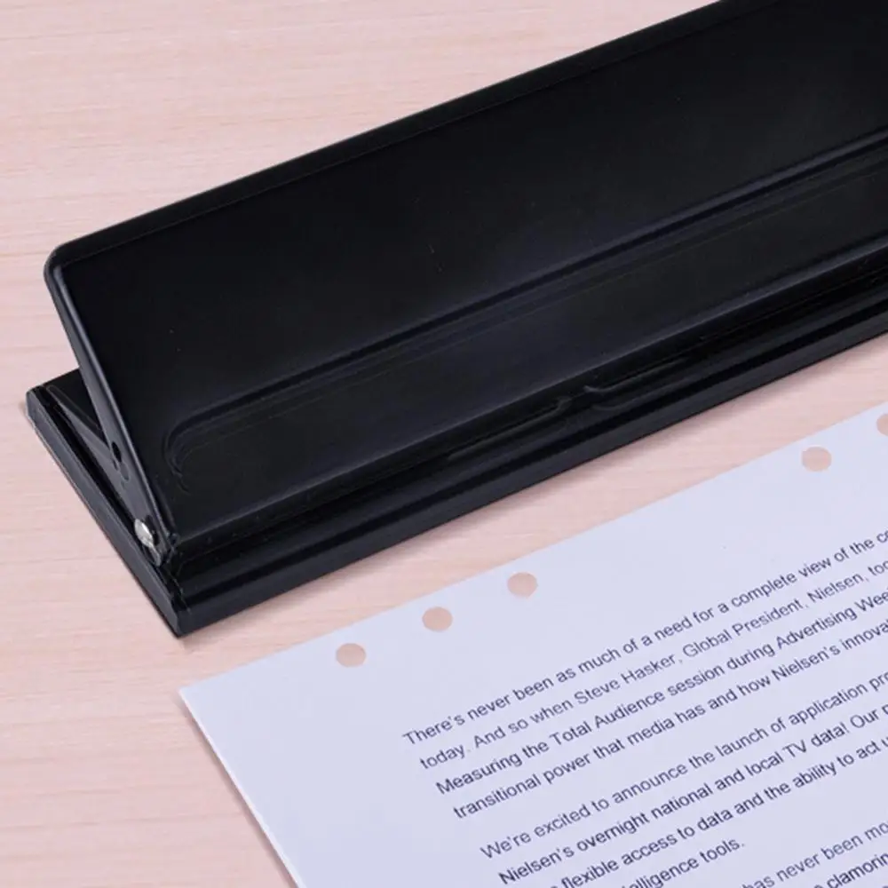 Holes Puncher Anti-slip 6 Durable Paper Punch Tool with Positioning Ruler for Office | Канцтовары для офиса и дома