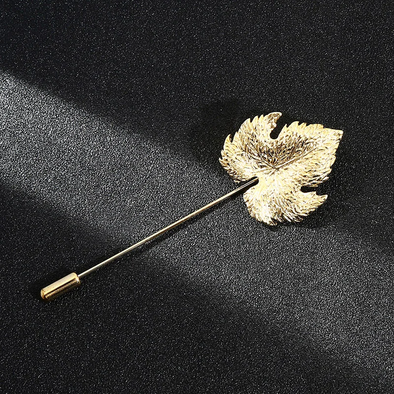 Металлические броши в стиле ретро с листьями и цветами золотого цвета животные