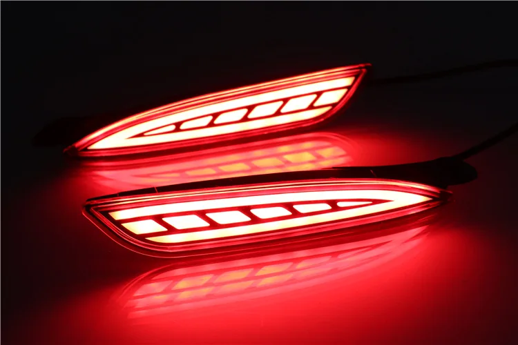 1 пара светодиодный задний фонарь тормозной светильник бампер декоративная