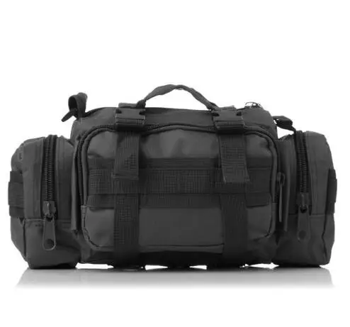 Black 3л военный тактический рюкзак для наружного использования Molle штурмовой SLR рюкзак для фотоаппарата багаж вещевой мешок для путешествий кемпинга Пешие прогулки сумка через плечо 3 использования - Цвет: Black