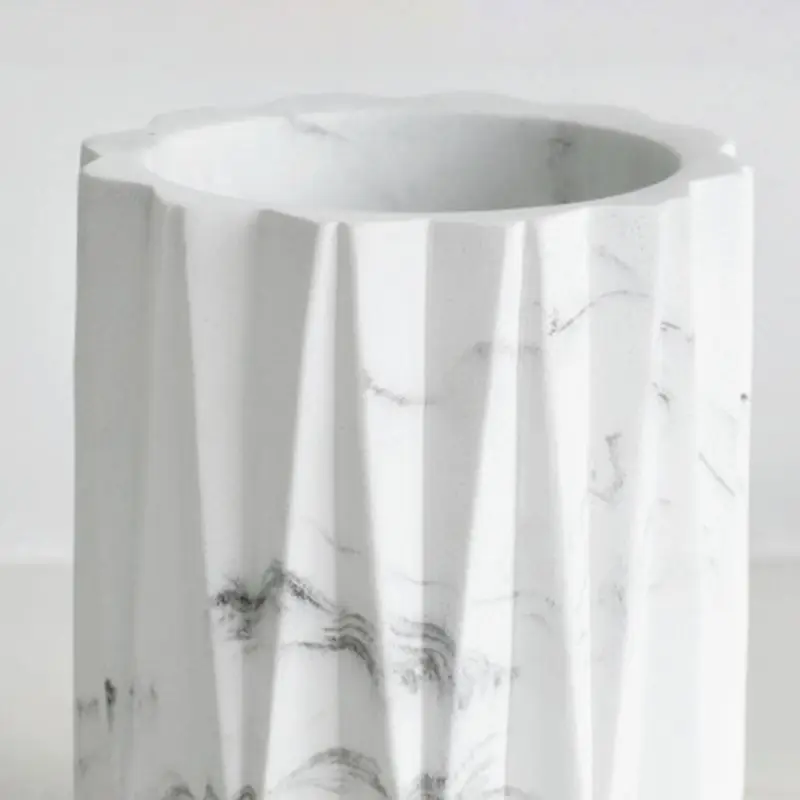 Геометрический Мрамор Настольный карандаш ручка держатель чехол ящик для