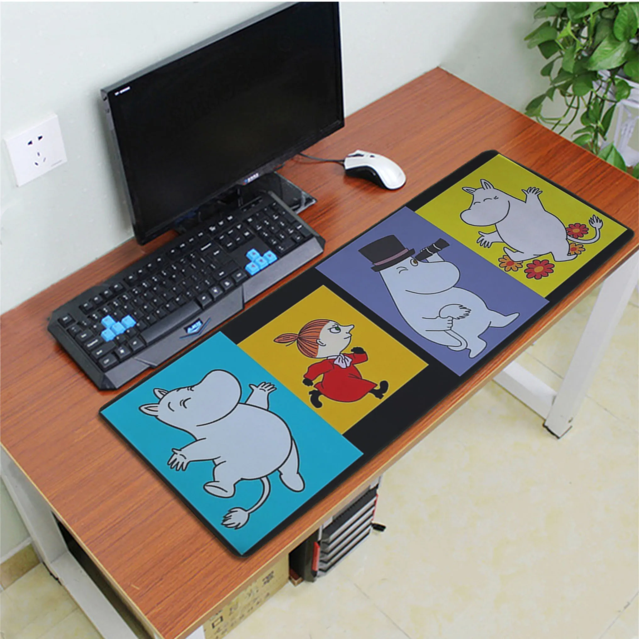 Lock Edge 30x80cm Babaite ваши собственные коврики Бегемот Moomin прочный резиновый коврик для Мыши Pad большой коврик для мыши клавиатуры коврик - Цвет: Lock Edge 30x80cm