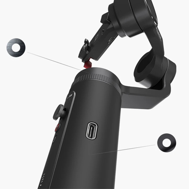 ZHIYUN Q2 Smartphone Gimbal 3-Axis Handheld Stabilizer for Gopro iPhone XS XR 8 7P Huawei P30 Mate 30 pro Samsung S9 S8 | Электроника