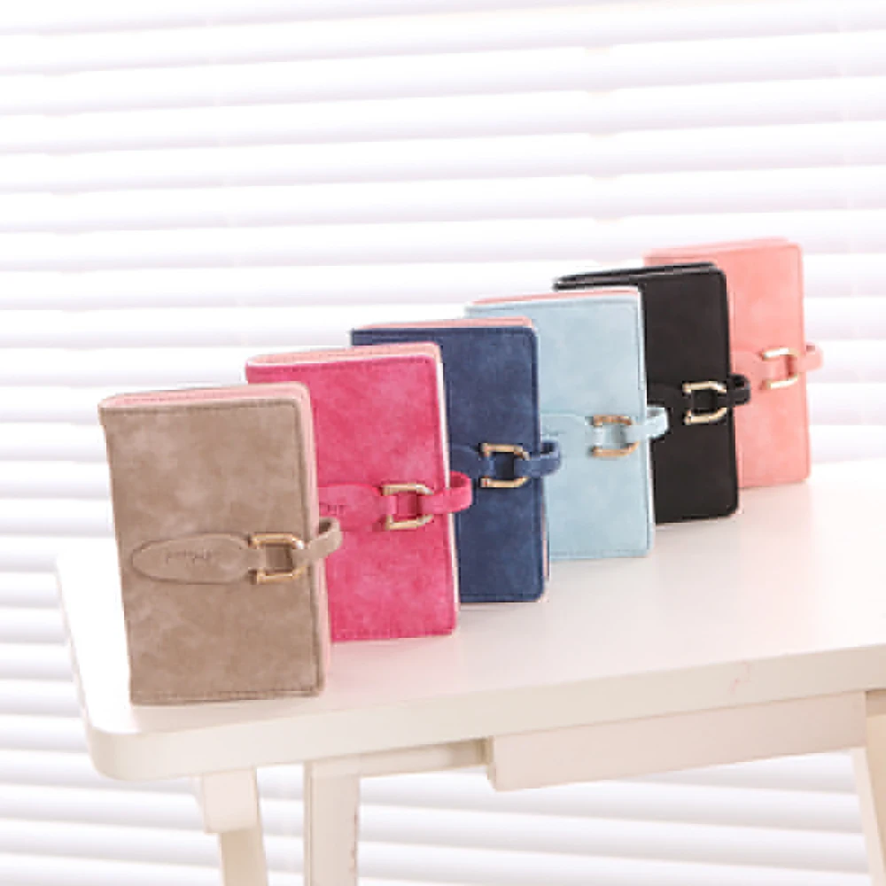 

1pc Women Short Wallet Vintage Leaf Pendant PU Leather Purse Passport Card Photo Coin Holder Portable Zipper Buckle Handbag