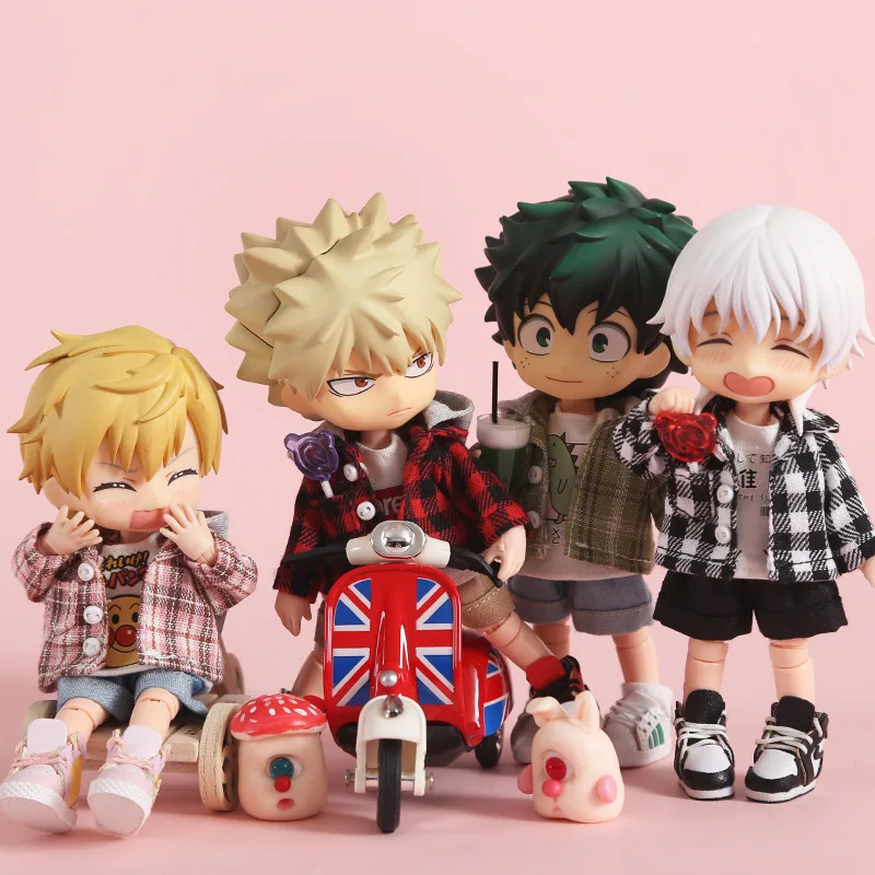 Ob11 одежда для малышей 1/12 bjd Одежда кукол красивые джинсы с рисунком свинки шорты