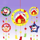DIY рождественские ветряные колокольчики, наборы обучающих игрушек, Наборы для творчества, Рождественское украшение, сделай сам, ветряные колокольчики для детей
