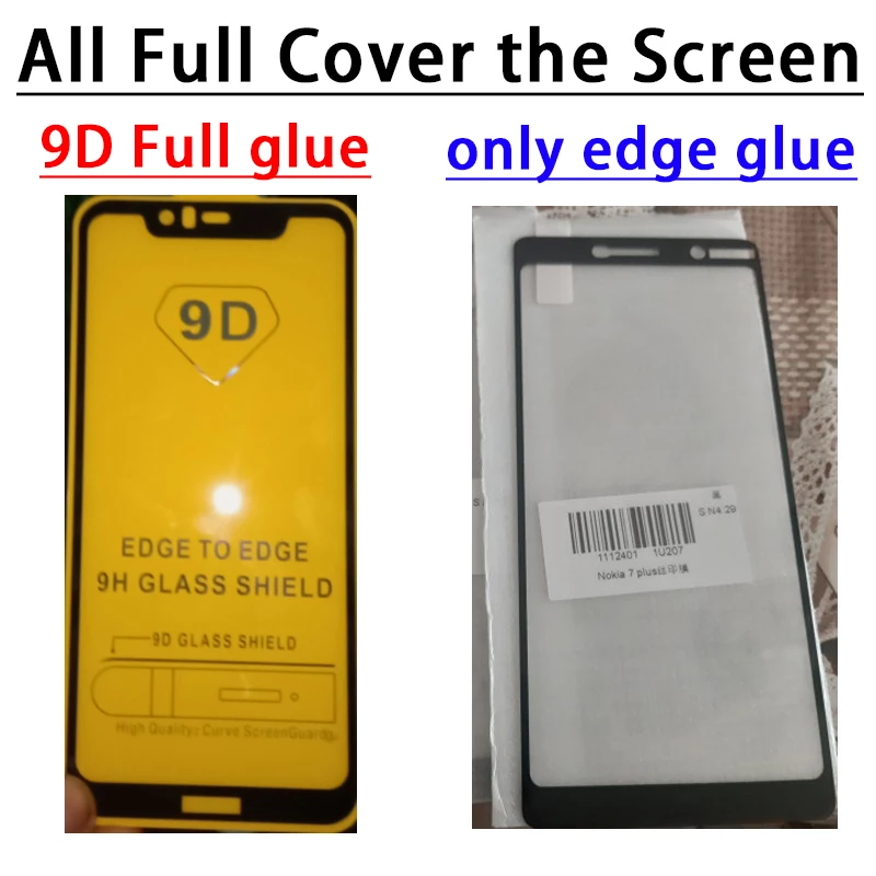 9D защита для Nokia 2, 5, 6, 7, 2,2 3,2 4,2 6,2 7,2 Защитная пленка для экрана на 2,1 3,1 5,1 6,1 8,1 плюс X5 X6 X7 9H для экрана из закаленного стекла