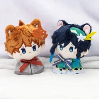 anime genshin impact plush toys kawaii pendant cosplay tartaglia venti zhongli accessories throw pillows doll gifts collection