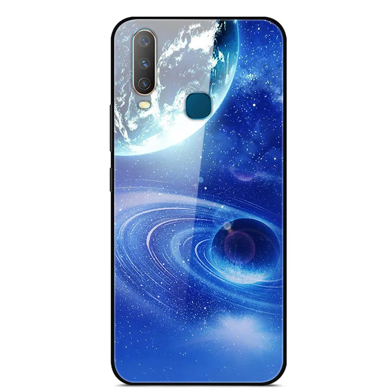 as photo 40 Чехол из закаленного стекла для Vivo Y17, чехол, жесткая задняя крышка для Vivo Y15, чехол для Vivo Y12, чехол из ТПУ, бампер для Vivo Y3, чехол, Funda - Цвет: as photo 40