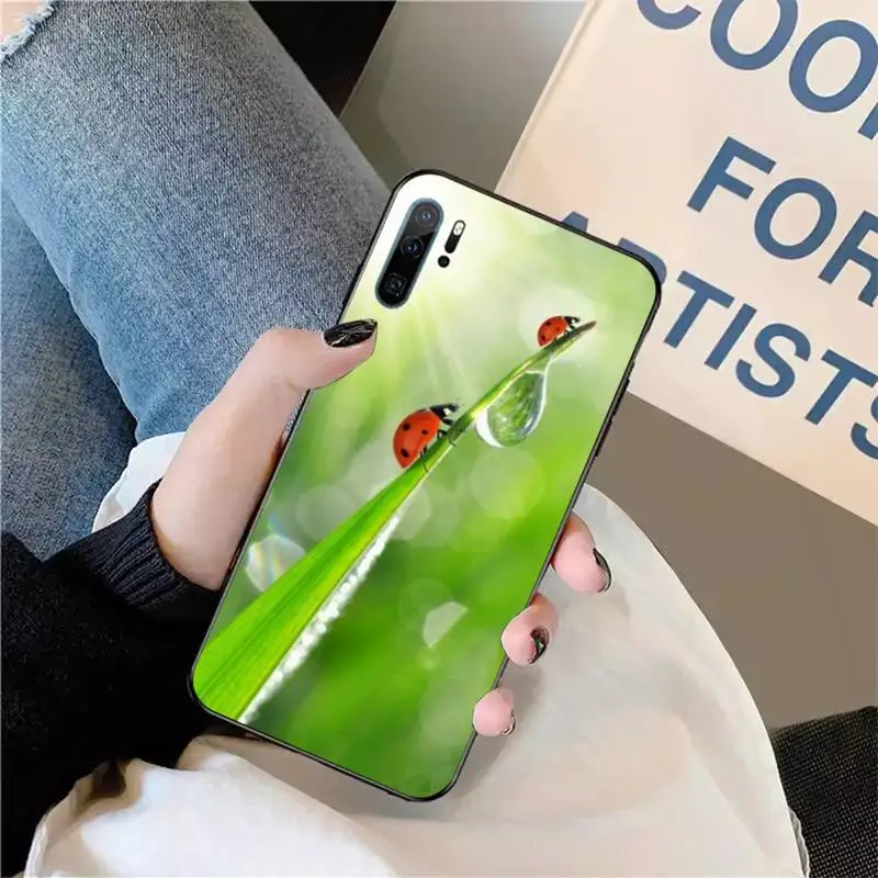 

four leaf ladybug daisy Phone Case For Huawei honor Mate P 9 10 20 30 40 Pro 10i 7 8 a x Lite nova 5t