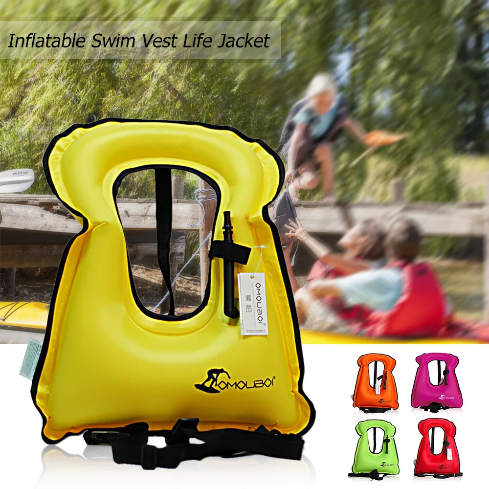 

Inflatable Water Jacket Polyester Life Floating Surfing Sport Vest Device Adult for Swiming Drifting Jacket Snorkeling Life Vest