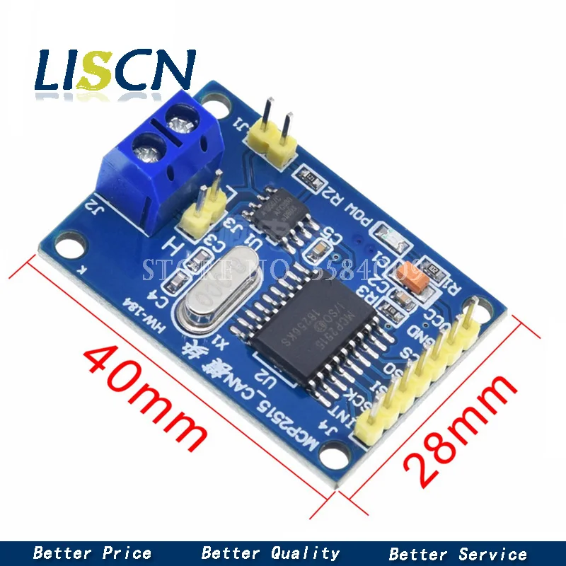 MCP2515 CAN Bus модуль TJA1050 приемник SPI для arduino Diy Kit MCU ARM контроллер|Импульсный источник
