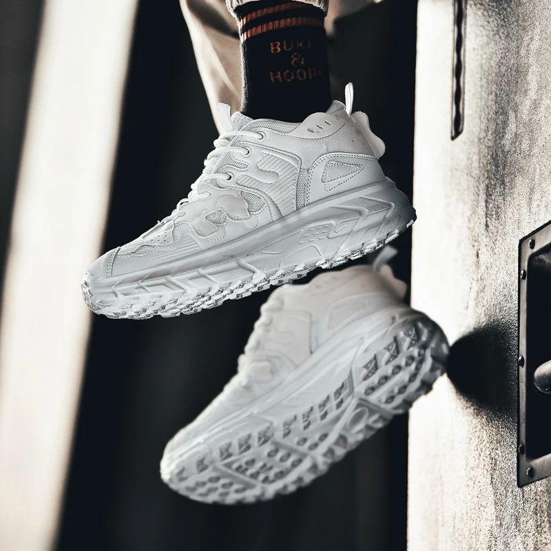 

men's lace-up sneakers high-quality non-slip comfortable casual shoes mesh breathable outdoor hiking shoes lightweight street