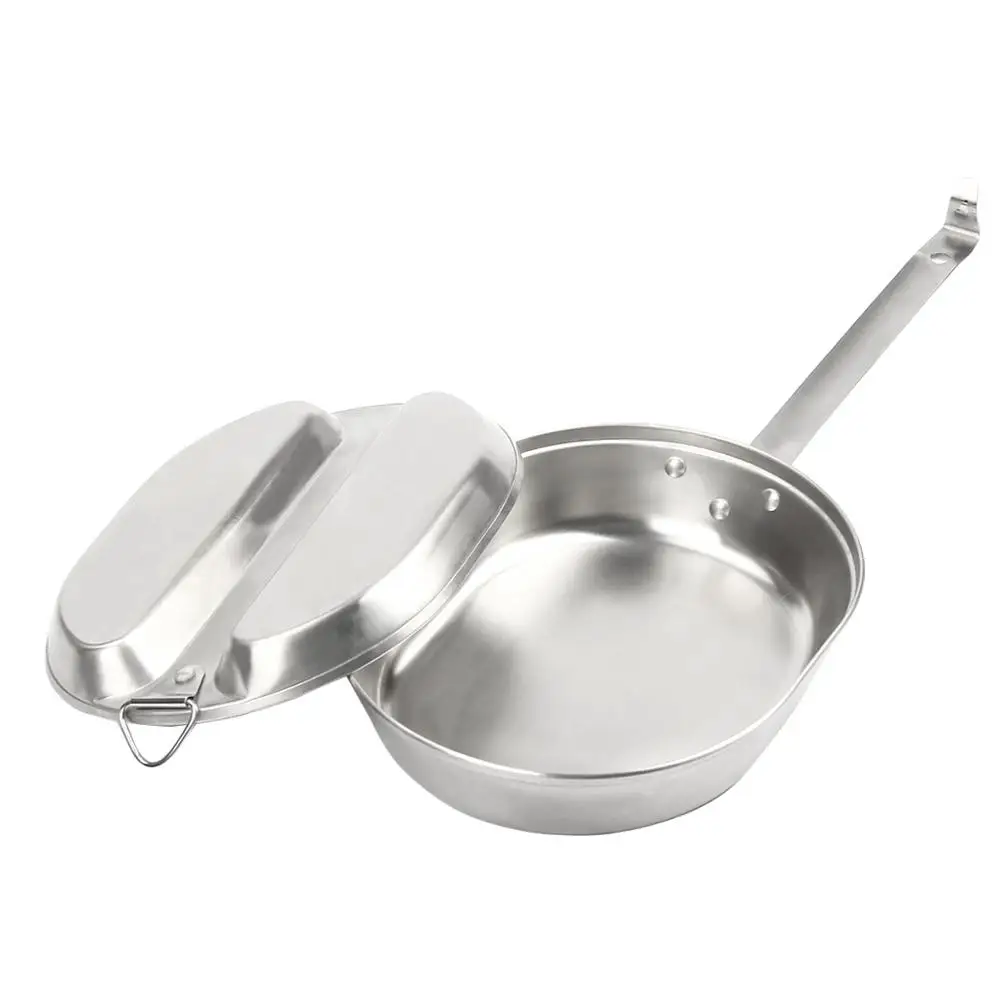 

Уличный Портативный Ланч-бокс из нержавеющей стали 304 для второй мировой войны, военная посуда, столовая, чашка для кемпинга, путешествий, пи...