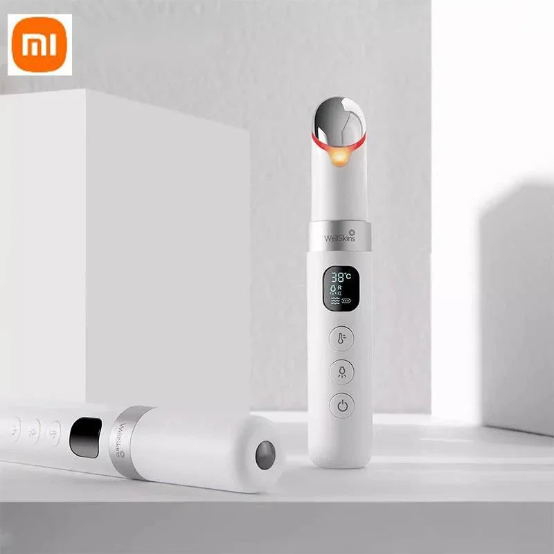 

Новая модель Xiaomi Youpin WellSkins, теплый цветной светлый массаж глаз, Уход за глазами, трехскоростной вибрационный массаж мышц глаз