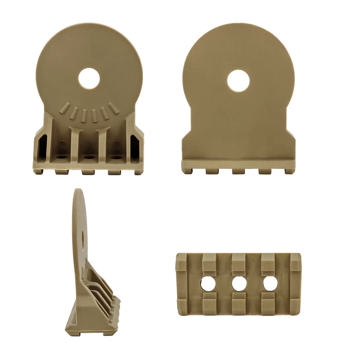 

TCIHEADSET Tactical Mini Flashlight M300b, M600b Mounting Base Accessories for Tactical Headset COMTAC I II III ARC Rail Adapter