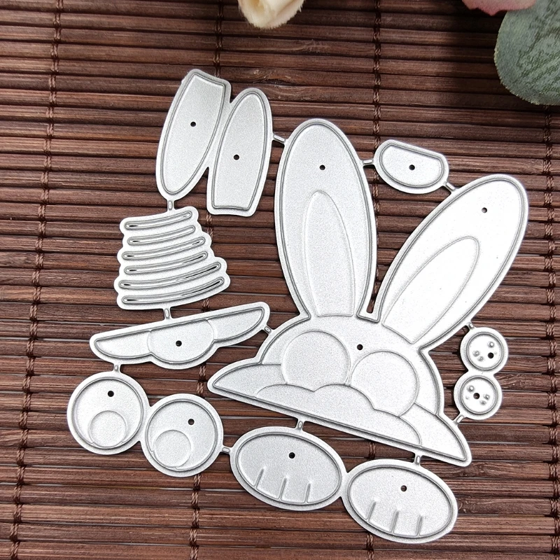 

Easter Bunny Head Metal Cutting Dies Stencil Scrapbooking DIY Album Stamp Paper