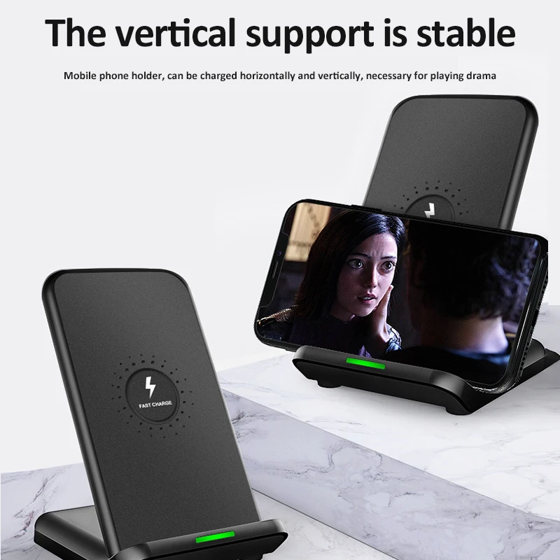 

15W QI Wireless Charger Quick Charge Phone Holder For iPhone 11 Pro Xs Max X Xr 8 Fast Charging Stand for Samsung S10 S9 Note 10