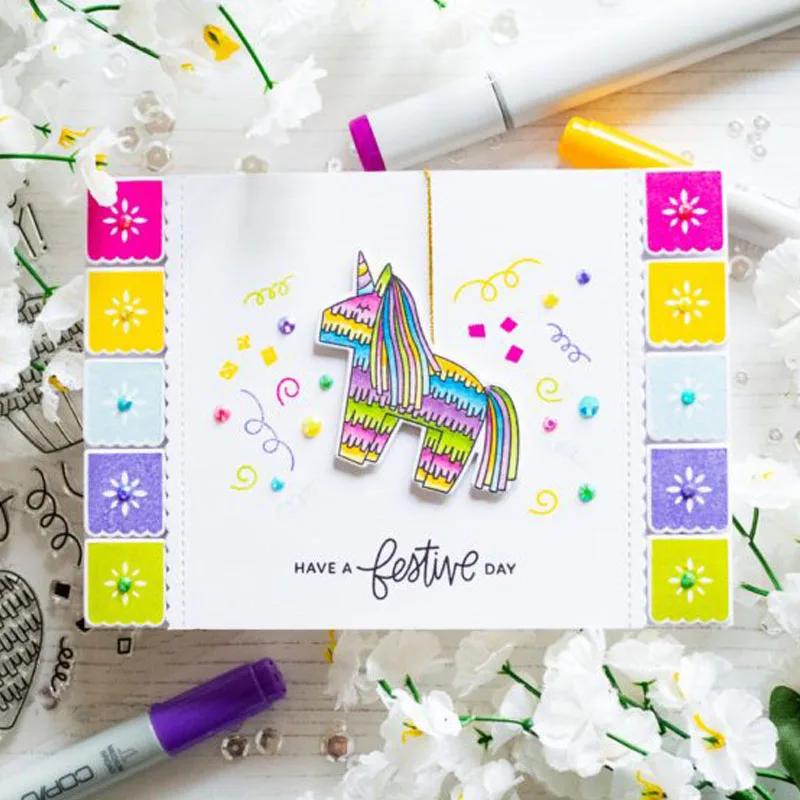 Прозрачные силиконовые штампы Симпатичные микс животных мальчиков и девочек