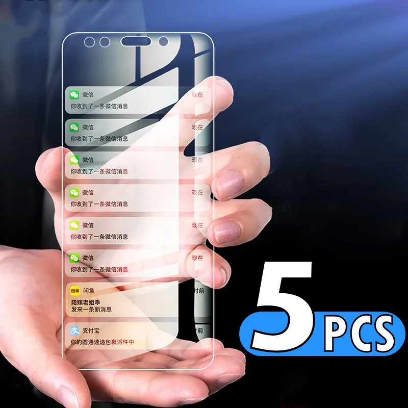 5 шт./лот 9H закаленное стекло для Huawei Nova 7 7E 6 Pro 3 4 4E 3i 3E Y7 Y6 2017 Honor V20 7A