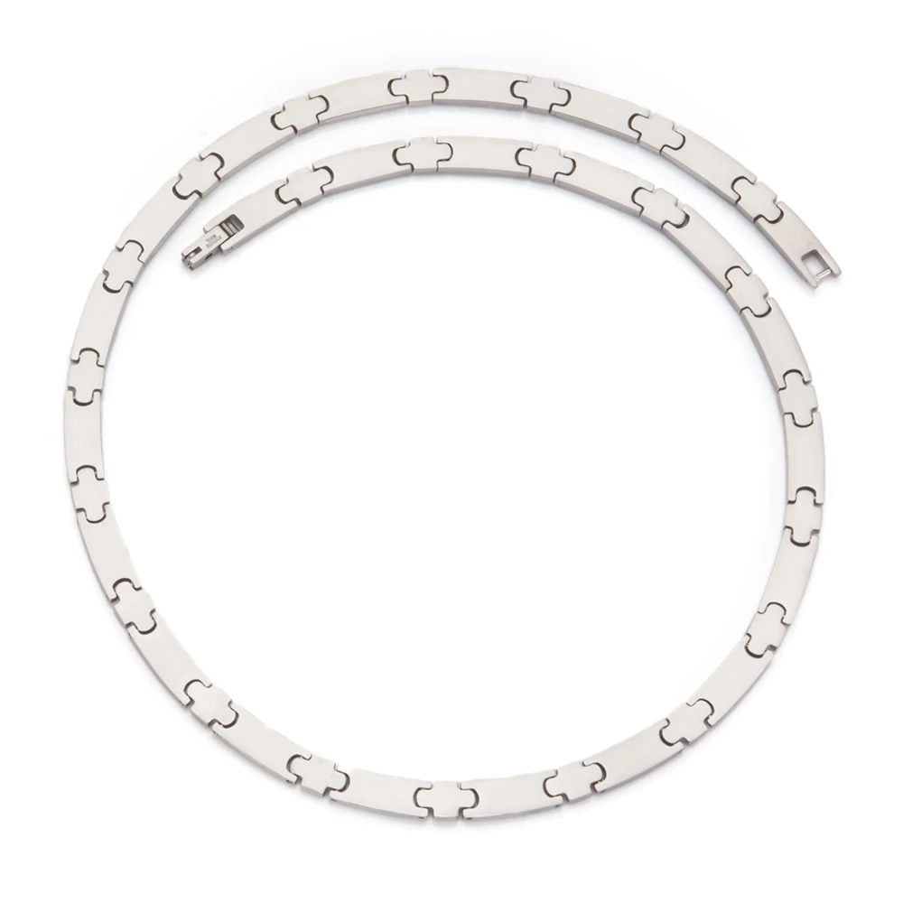 

Wollet Jewelry CZ Stone Stainless Steel Necklace For Women Silver Color No Plating Korean Design Blue Colorful Stone