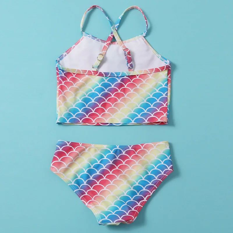Одежда для малышей маленьких девочек набор бикини Русалка летняя пляжная одежда