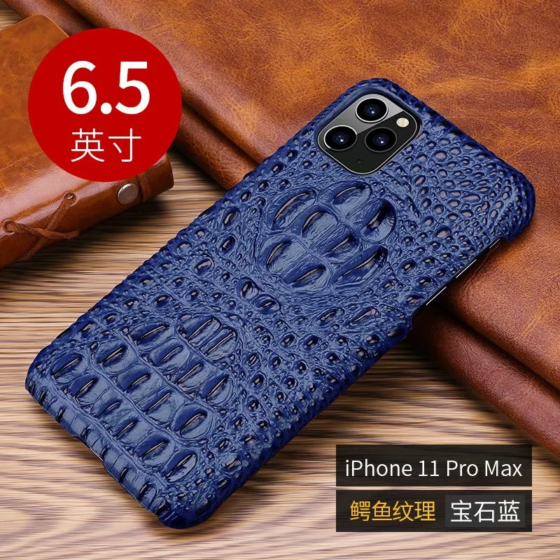 Чехол из воловьей кожи с узором крокодила для Apple IPhone 11 Pro Max XR стереоскопический 3D чехол из натуральной кожи для телефона модный