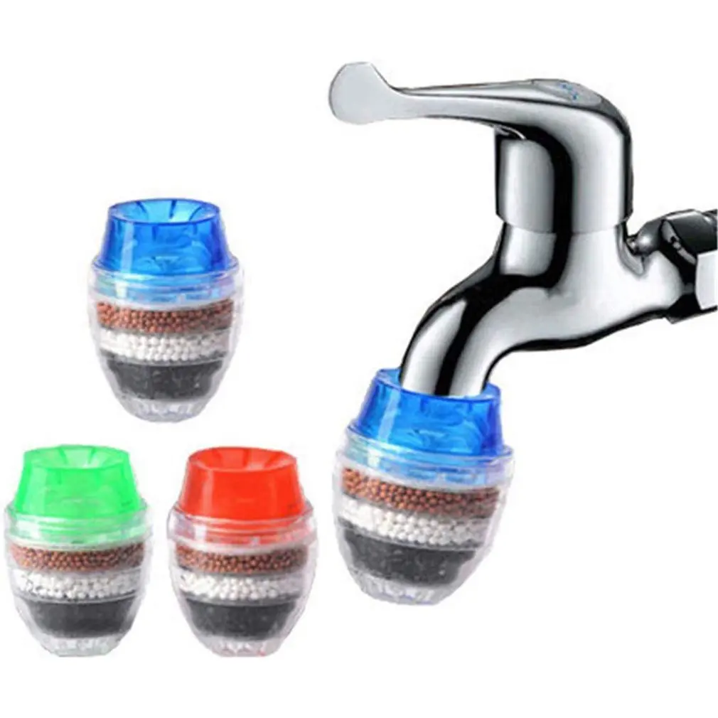 

Kitchen Faucet Tap Water Purifier for Household 5 Layers Water Purifier Filter Activated Carbon Filtration Mini Faucet Purifier