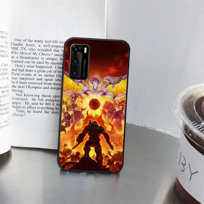 

skull game Doom Painted Phone Case for huawei P40 pro lite P8 P9 P10 P20 P30 psmart 2019 2017 2018