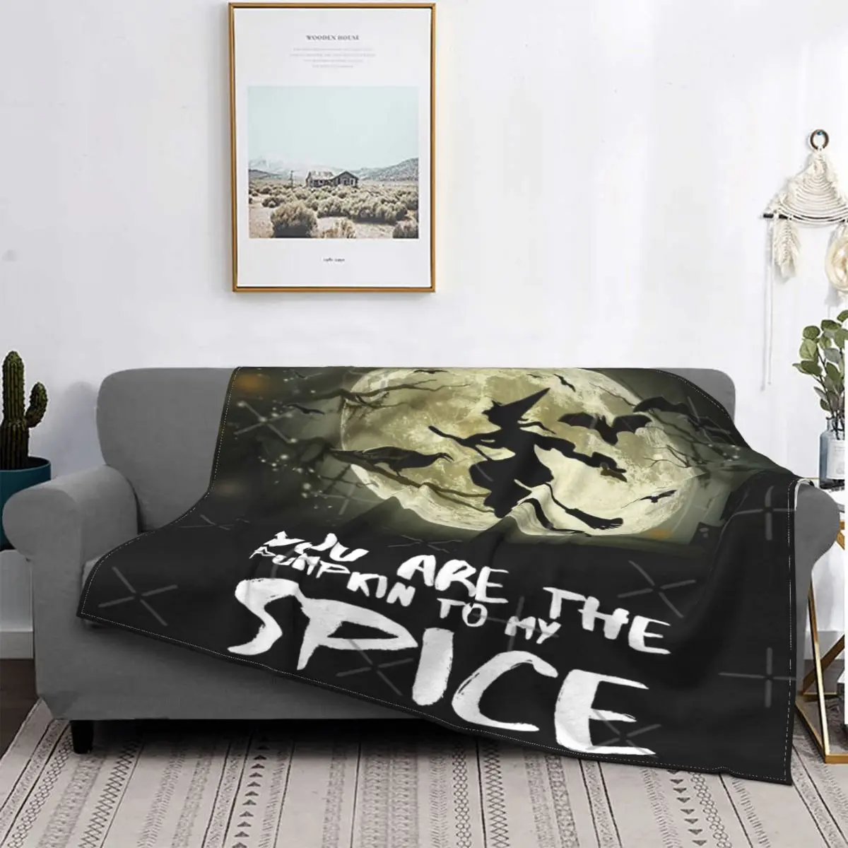 

My Spice-Manta de arte para Хэллоуин, colcha para cama a cuadros, пикник, manta de lana a cuadros