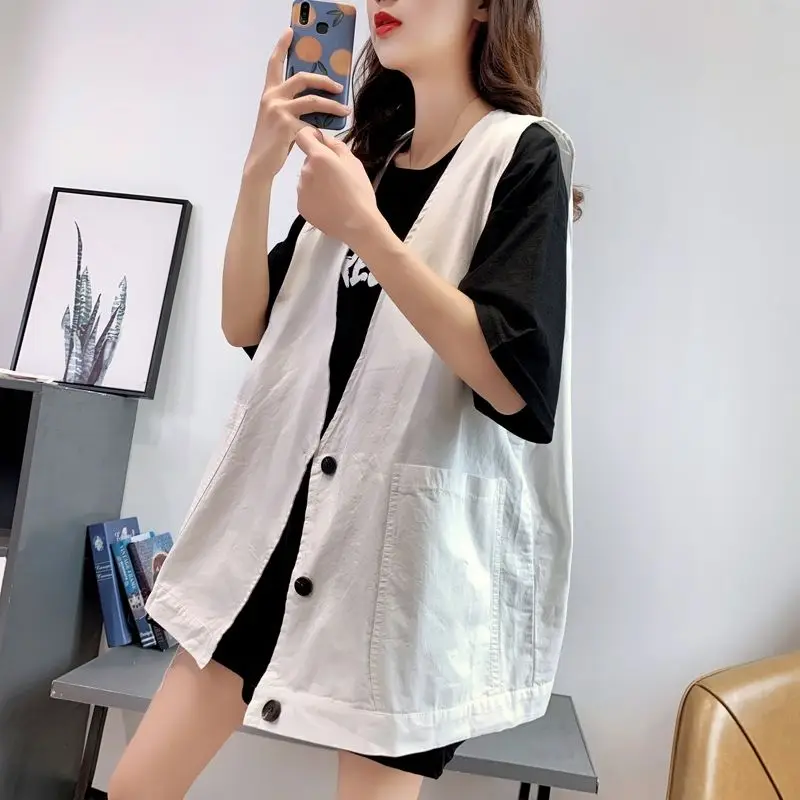 

New V-neck cardigan waistcoat in spring and summer of 2020