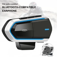 bluetooth motorcycle helmet headsets bt5 0 wireless communication motorbike music fm radio with mic hands free 10hrs earphone