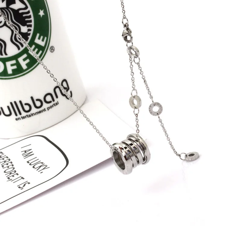 Модное классическое ожерелье из австрийской черно белой керамической титановой