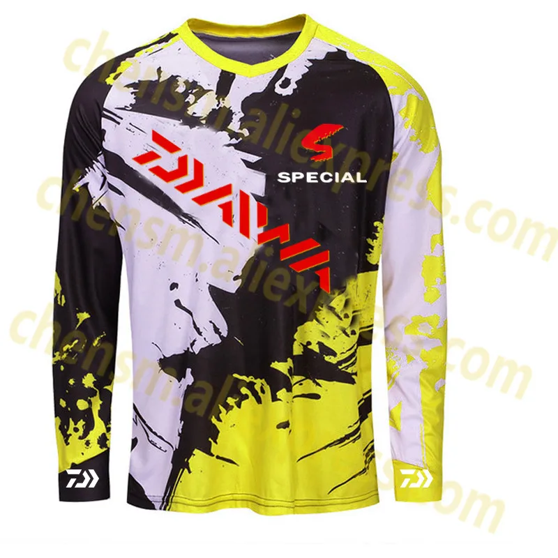 

2020 Men DAIWA Fishing Clothing Ultrathin Sunscreen Anti-uv Breathable Coat Summer Long SleeveFishing Shirt Size XS-5XL Jacket
