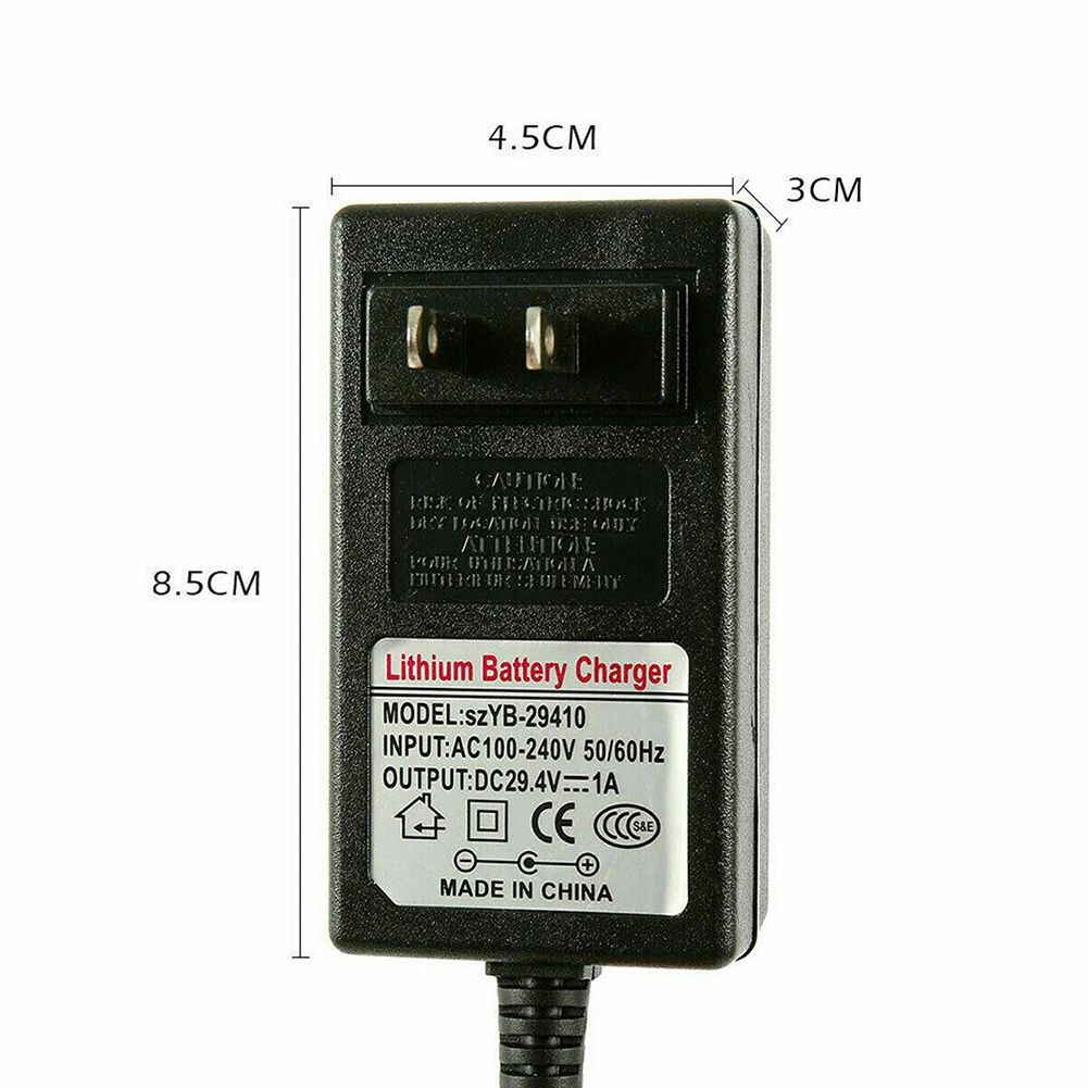 

29.4V 1A Lithium Battery Charger Adapter For Self Balancing Scooter Wheel Power Supply Adapters Skateboard Accessories EU/US/UK