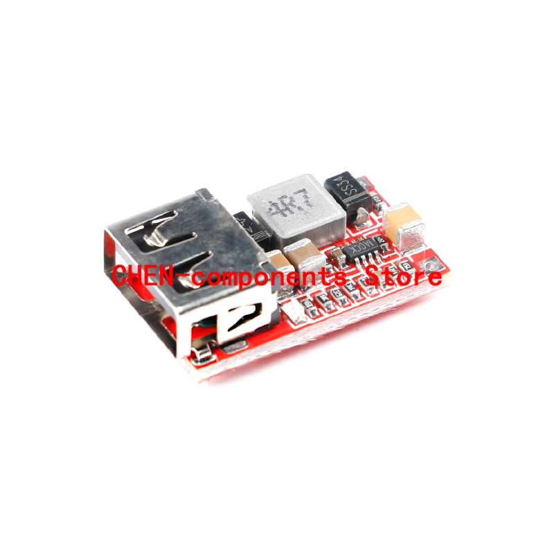 

AJ02 DC-DC понижающий модуль машину с USB, туманный распылитель, мобильный телефон зарядное устройство эффективность 97.5% 6-24V постоянного тока до ...
